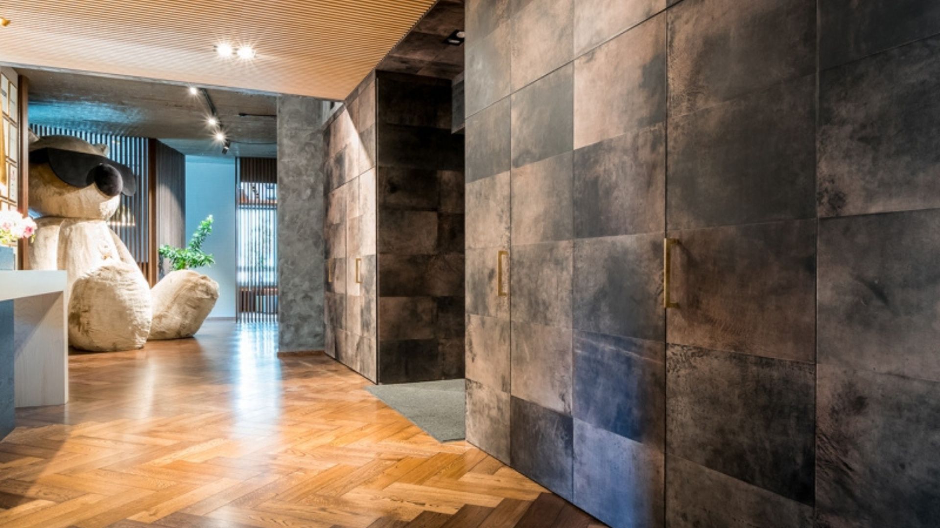 Lederfliesen Tundra Choclat Alphenber Leder - Tundra für Lederwände und Lederböden