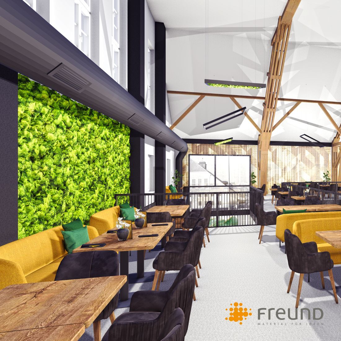 Moos Wandverkleidbegrünung - Pflanzen Wandbegrünung