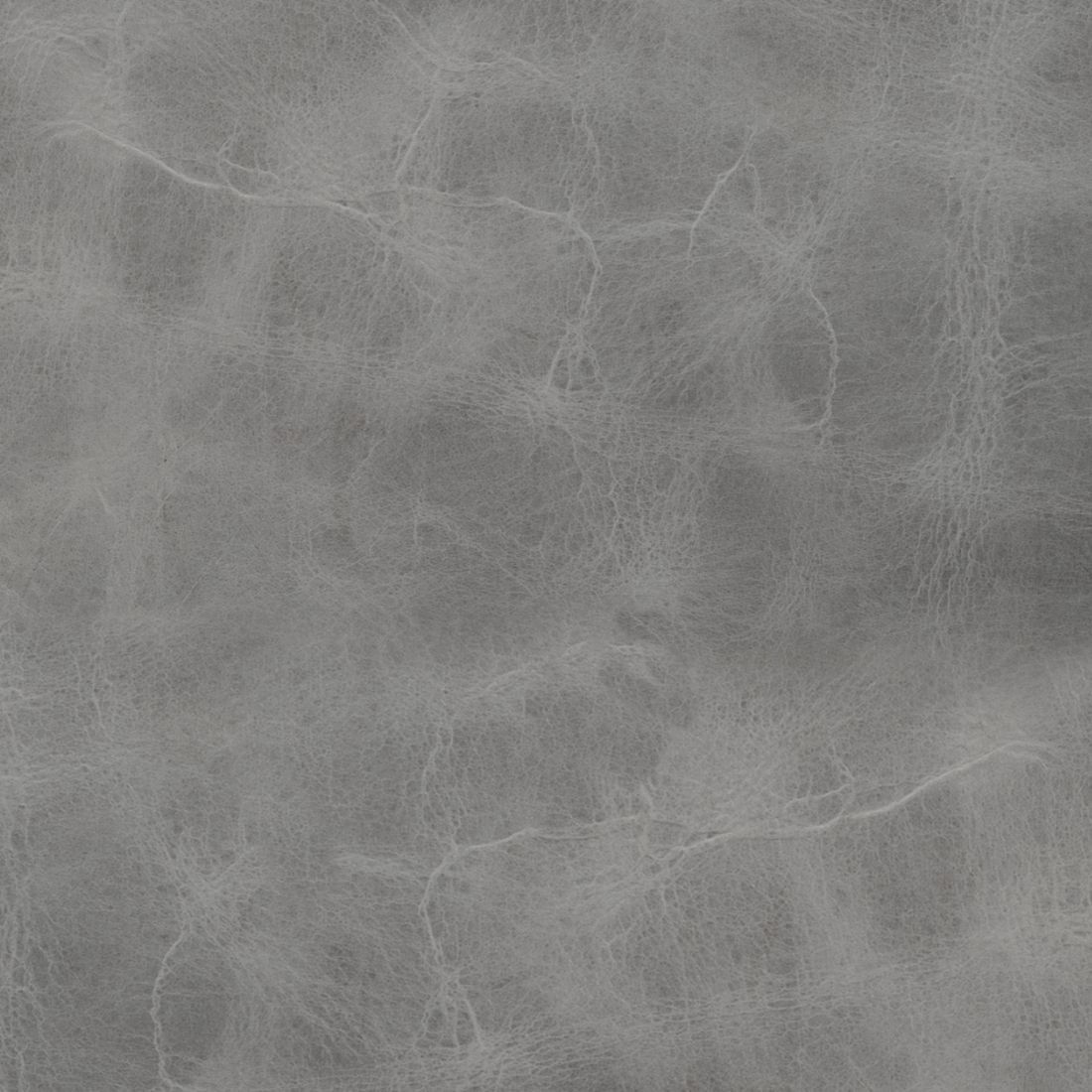 Graues Büffelleder mit Wachs versiegelt - Oberfläche glänzend