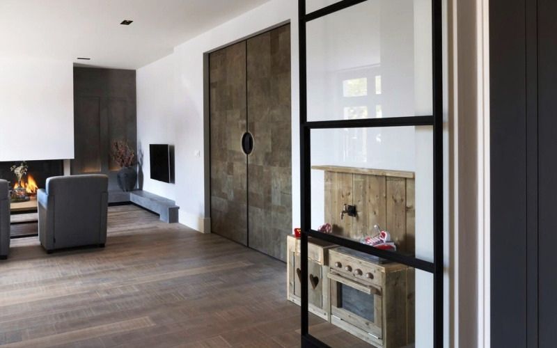 Ledertüre Büffelleder