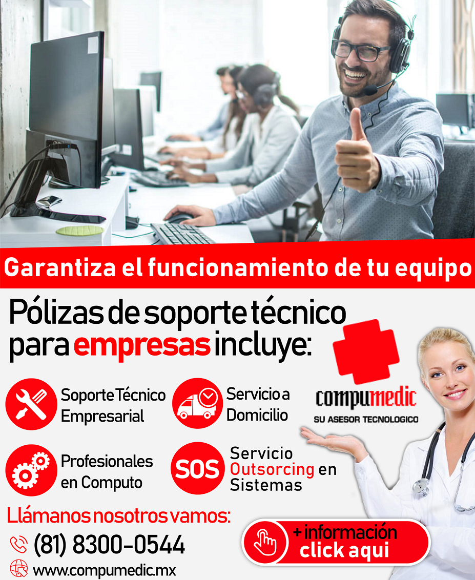 Anuncios Outsourcing de Soporte Técnico Empresarial Monterrey 2020