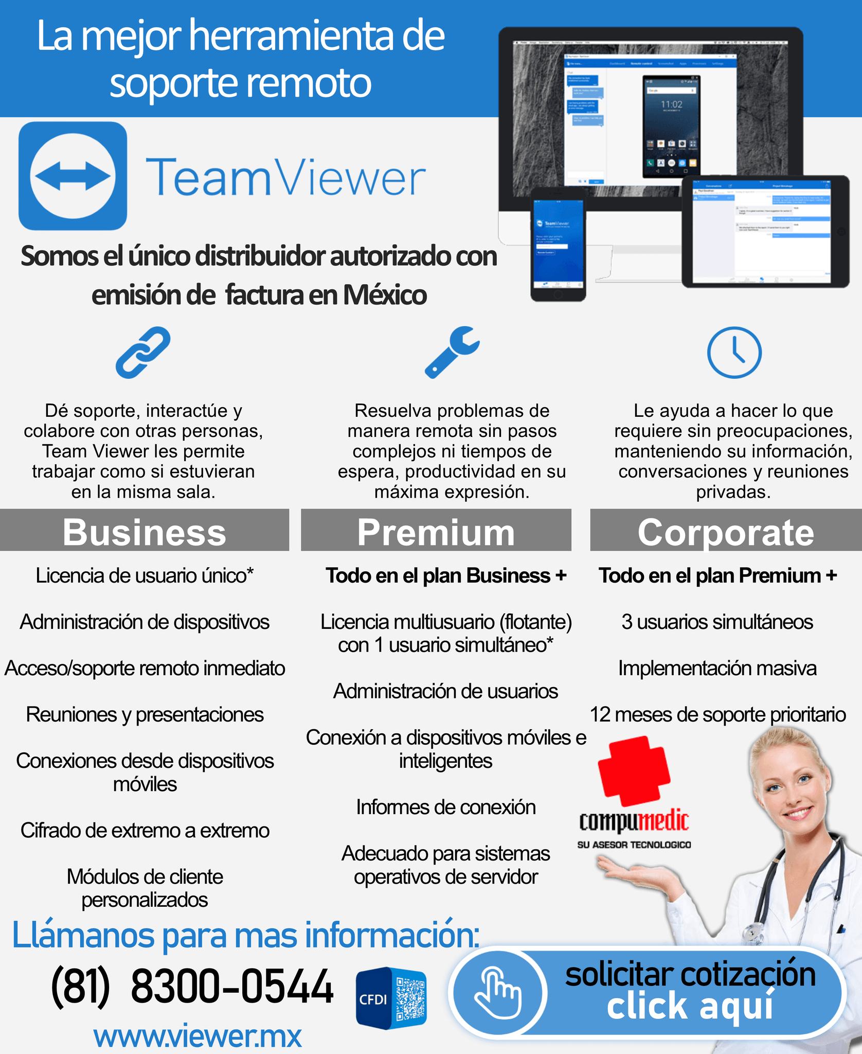 TEAMVIEWER A MESES SIN INTERESES CON FACTURA EN MEXICO
