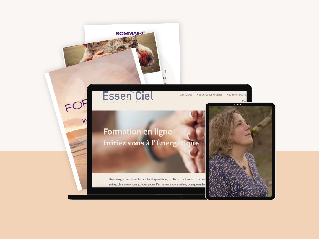 Formation m'intinier à l'énergétique Stéphanie Courty, thérapeute holistique, soins énergétiques, activation kundalini, formation en ligne, guidance