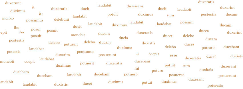 lateinische Verbformen