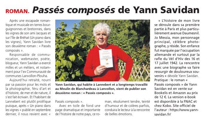 Passés composés-Yann Savidan-Echo de l'Armor et de l'Argoat