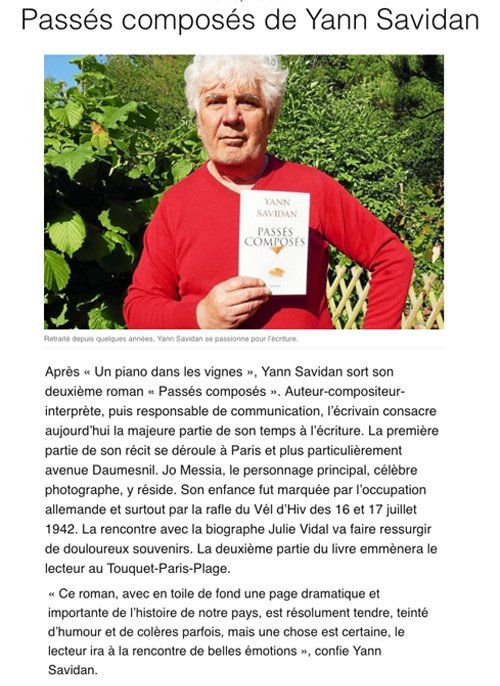 Passés composés-Yann Savidan-Le Télégramme