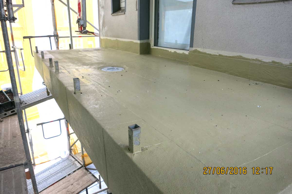 Sanierung von vier Balkonen