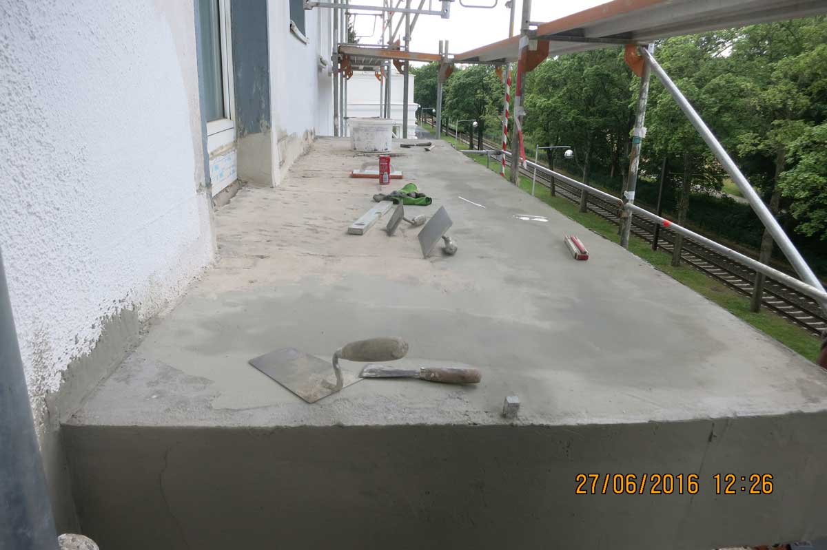 Sanierung von vier Balkonen