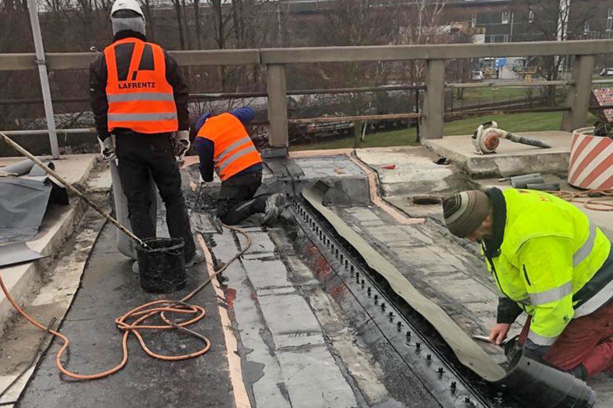 Brueckensanierung Hochstraße Flachstahl Salzgitter Fugensanierung