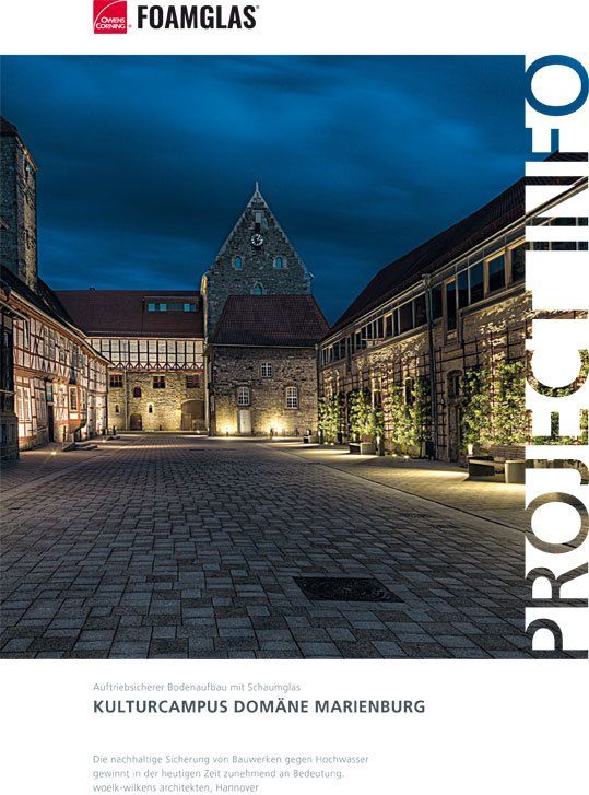 Hochwasserschutz  Kulturcampus Domäne Marienburg Hochwasserschutzabdichtung Kulturcampus