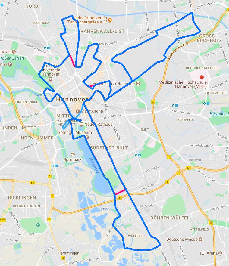 zum Streckenverlauf zum Streckenverlauf