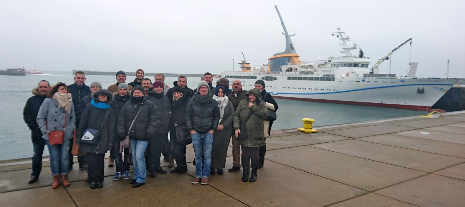 Weihnachtsfeier auf Helgoland