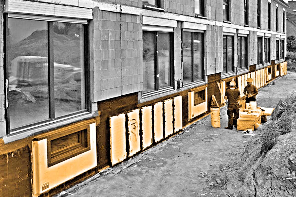 Kellerabdichtung gegen erdseitiges Wasser