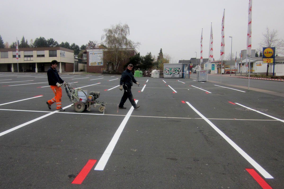 Parkflächenmarkierung