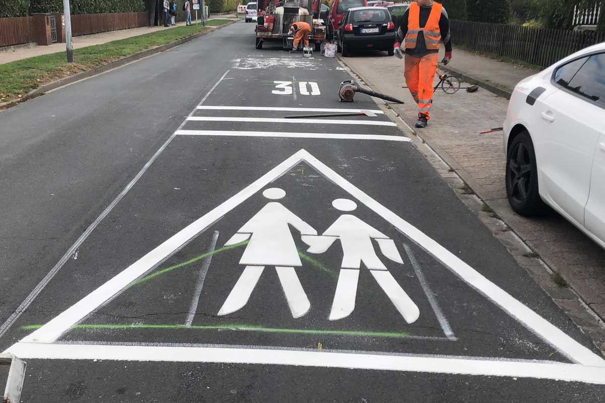 Markierung 30er Zone