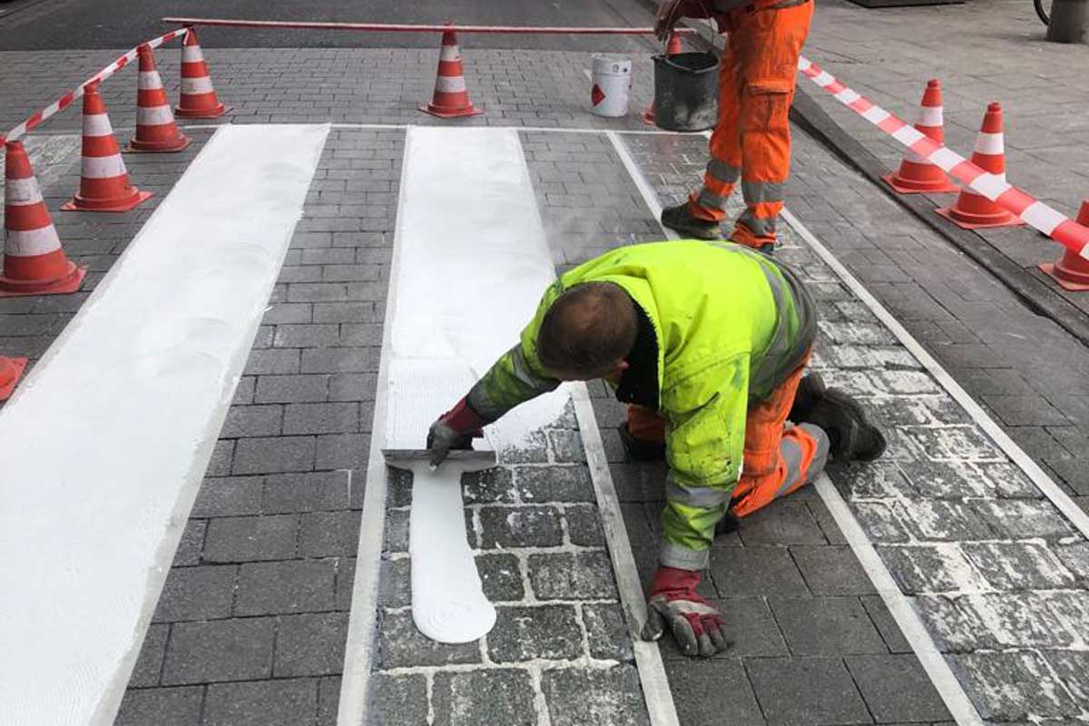 Markierung Zebrastreifen