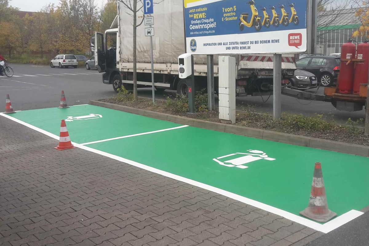 Markierung Sonderfläche e-Tankstelle