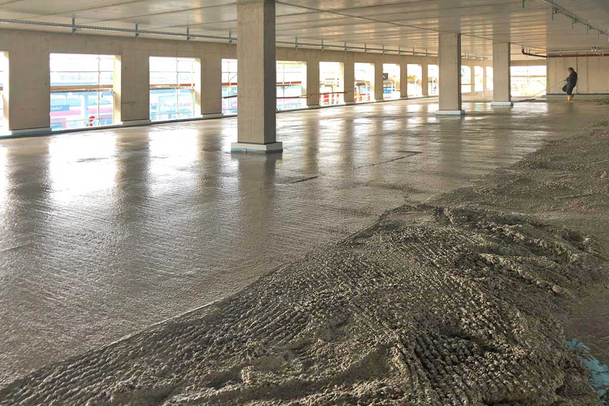 Neubau Parkdeck Belag und Abdichtung inkl. Rampe