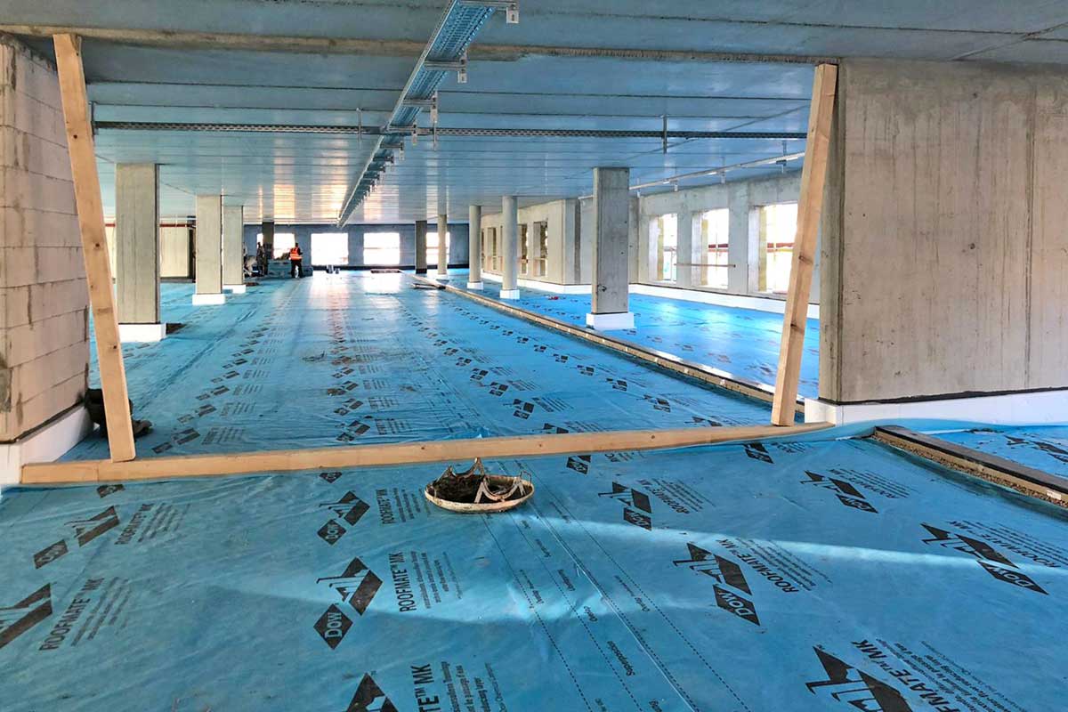 Neubau Parkdeck Belag und Abdichtung inkl. Rampe