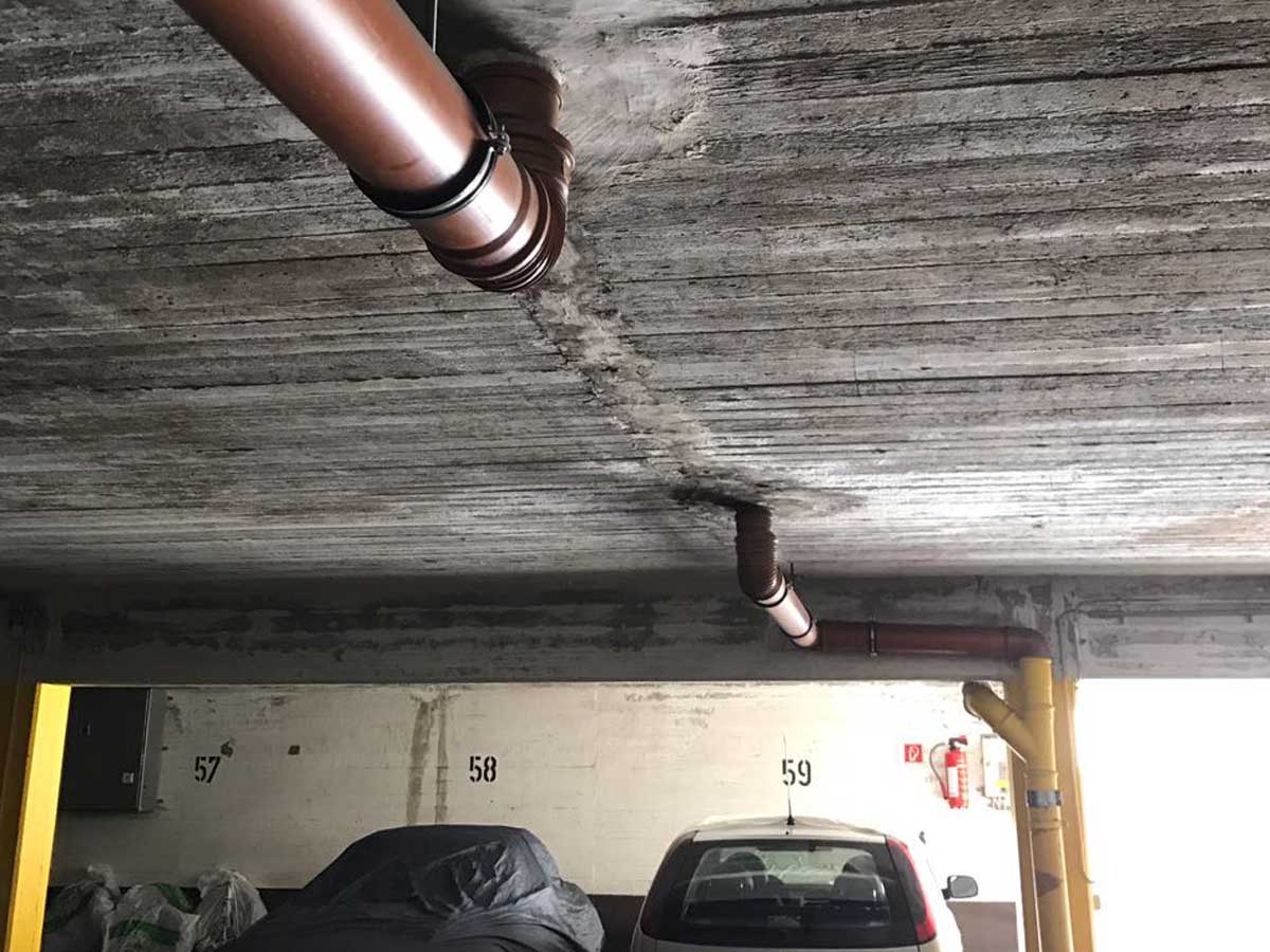 Parkdecksanierung inkl. Rampe, Parkflächenmarkierung