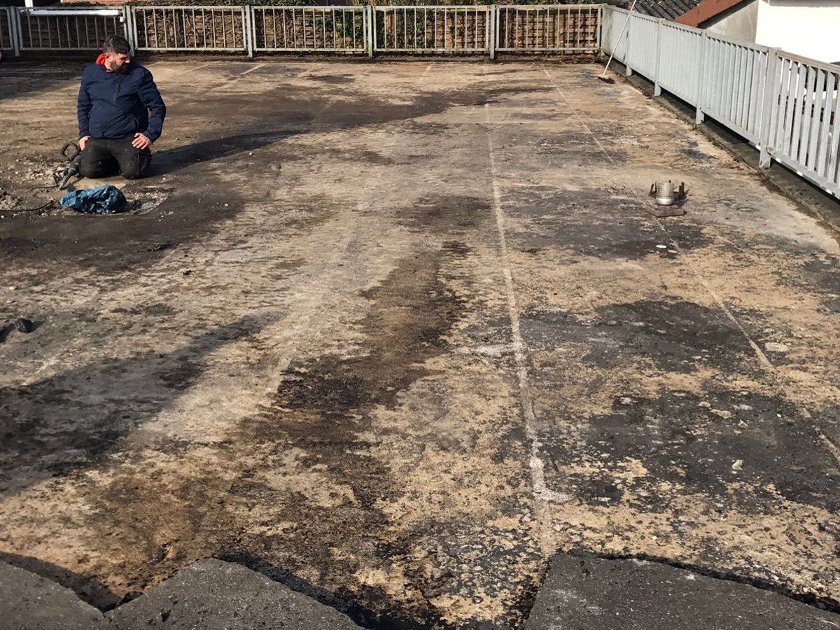 Parkdecksanierung inkl. Rampe, Parkflächenmarkierung