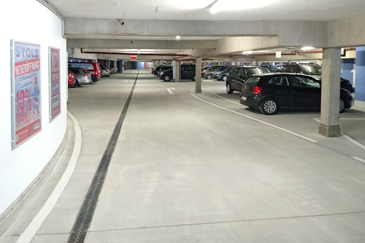 Parkdecksanierung und Markierung fertiggestellt