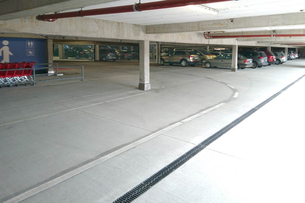 Parkdecksanierung und Markierung fertiggestellt