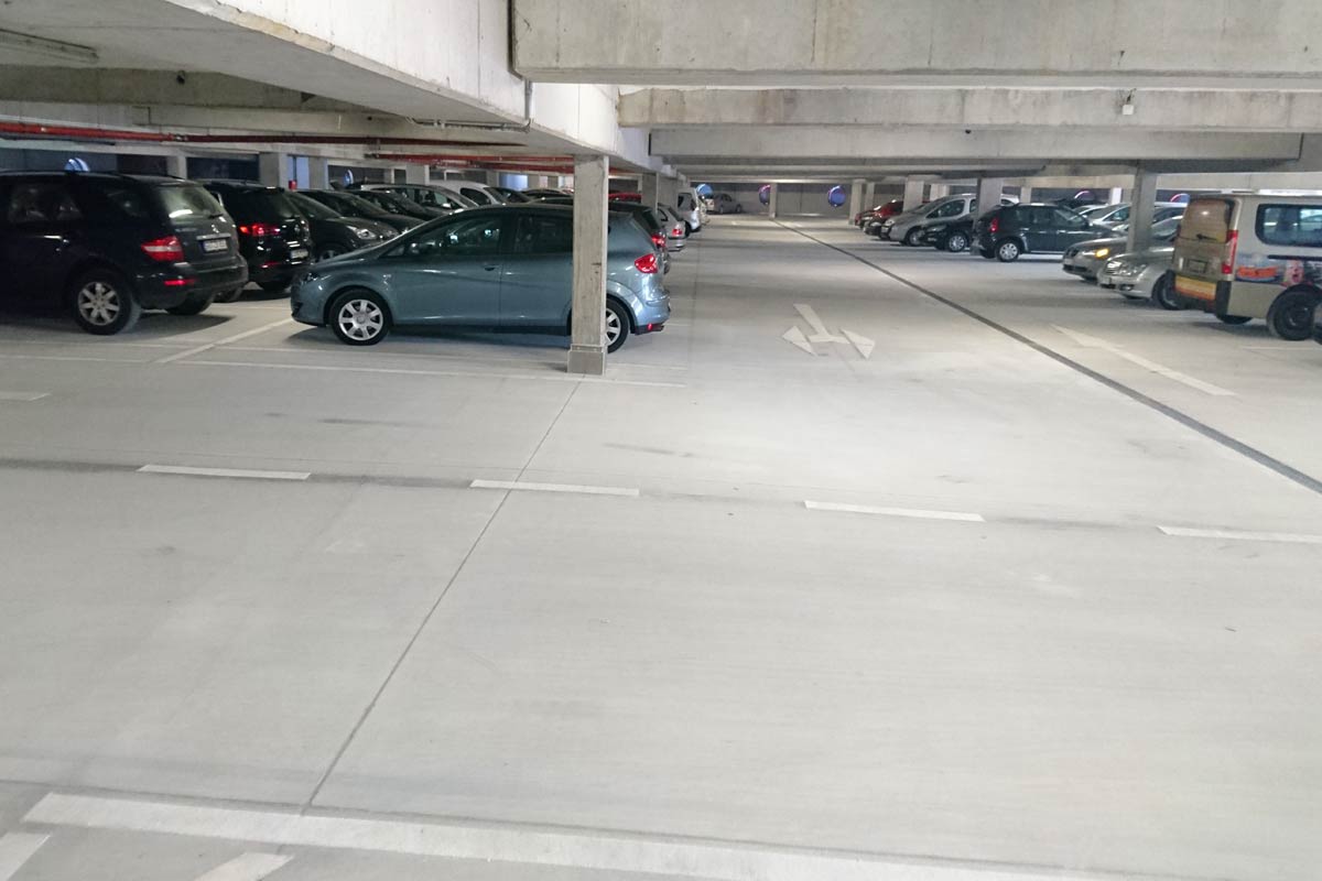 Parkdecksanierung und Markierung fertiggestellt