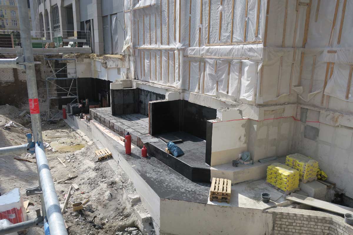 Kellerabdichtung (Schwarze Wanne): Axel-Springer-Verlagshaus