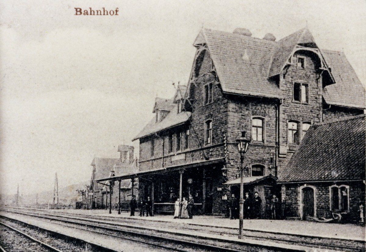 Bahnhof Jünkerath zu Beginn des 20. Jahrhunderts, vor den Umbaumaßnahmen