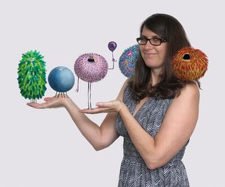 Nica Lorber mit ihren Poofies