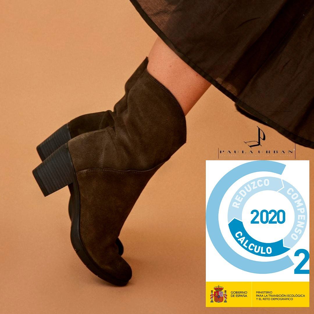 Calzado Paula Urban, registro,  huella de carbon, CO2,  sostenibilidad, calzado ecosostenible