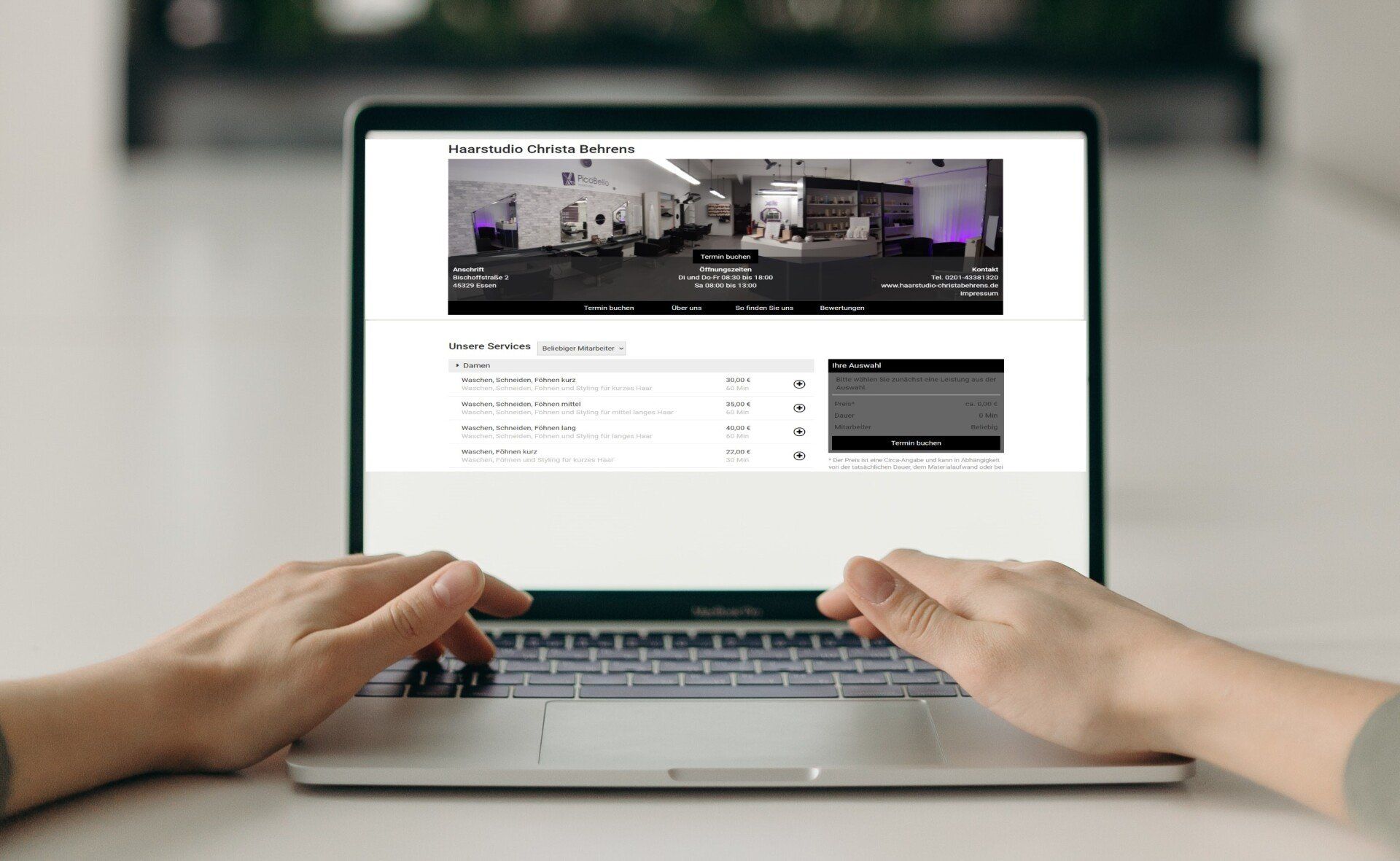 Online Terminbuchung Online Terminbuchung Haarstudio Christa Behrens Friseur