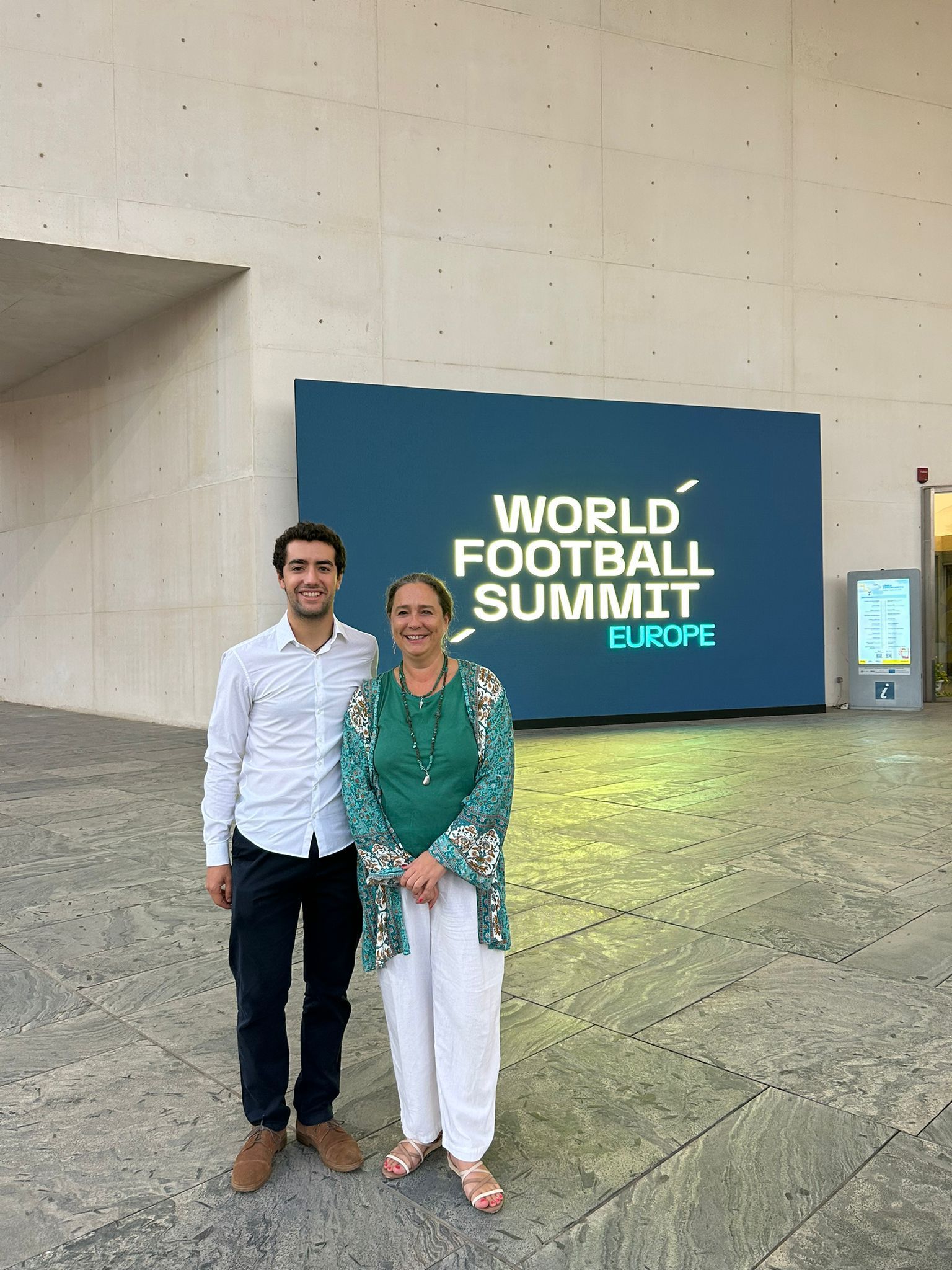 Con Iñigo Benito, de HumanAI en el World football Summit Con Iñigo Benito, de HumanAI en el World football Summit