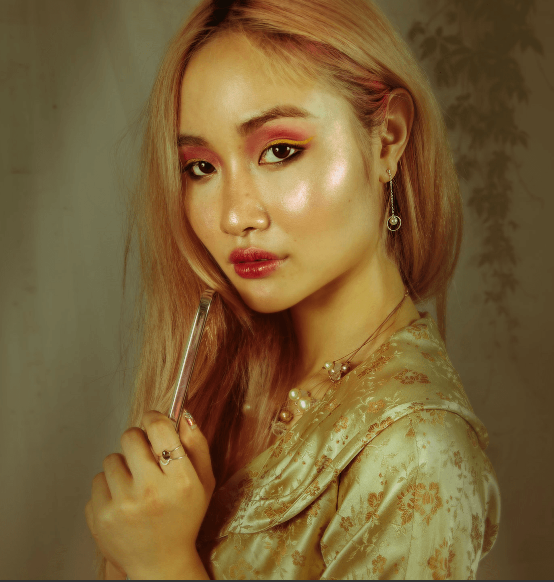 Young woman in glamorous portrait