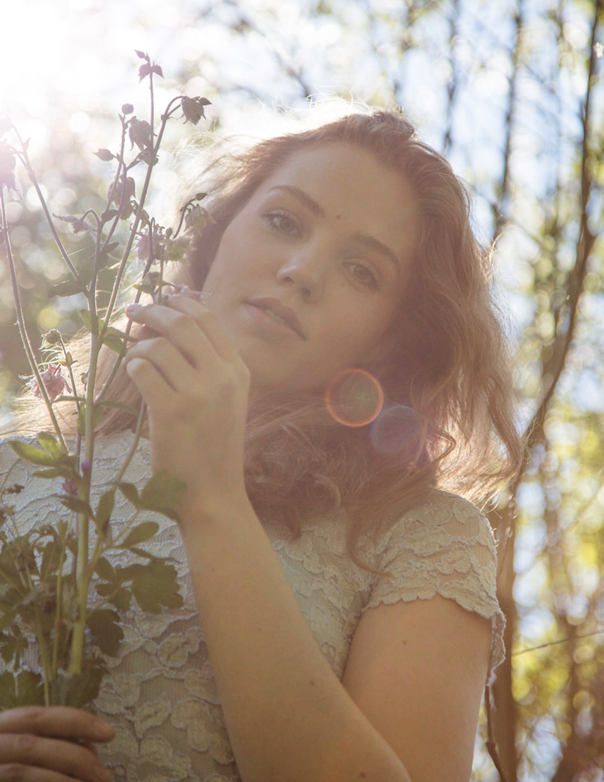 woman in glamorous portrait