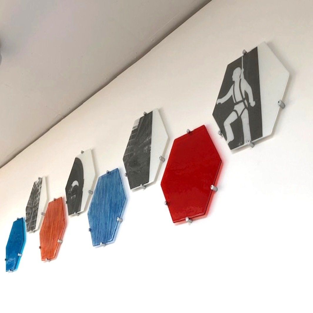 Corporate art glass for offices