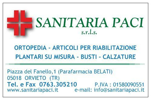 ortopedia,articoli riabilitazione,plantari,busti,letto ortopedico