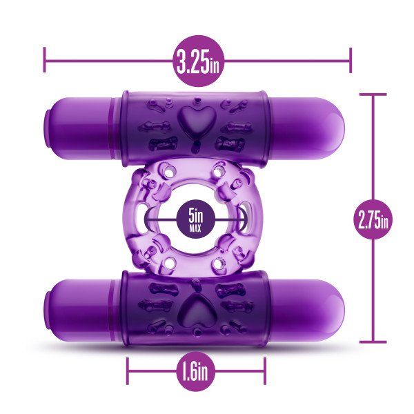 Double Play Dual Vibrating Cock Ring
