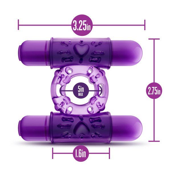 Double Play Dual Vibrating Cock Ring Double Play Dual Vibrating Cock Ring