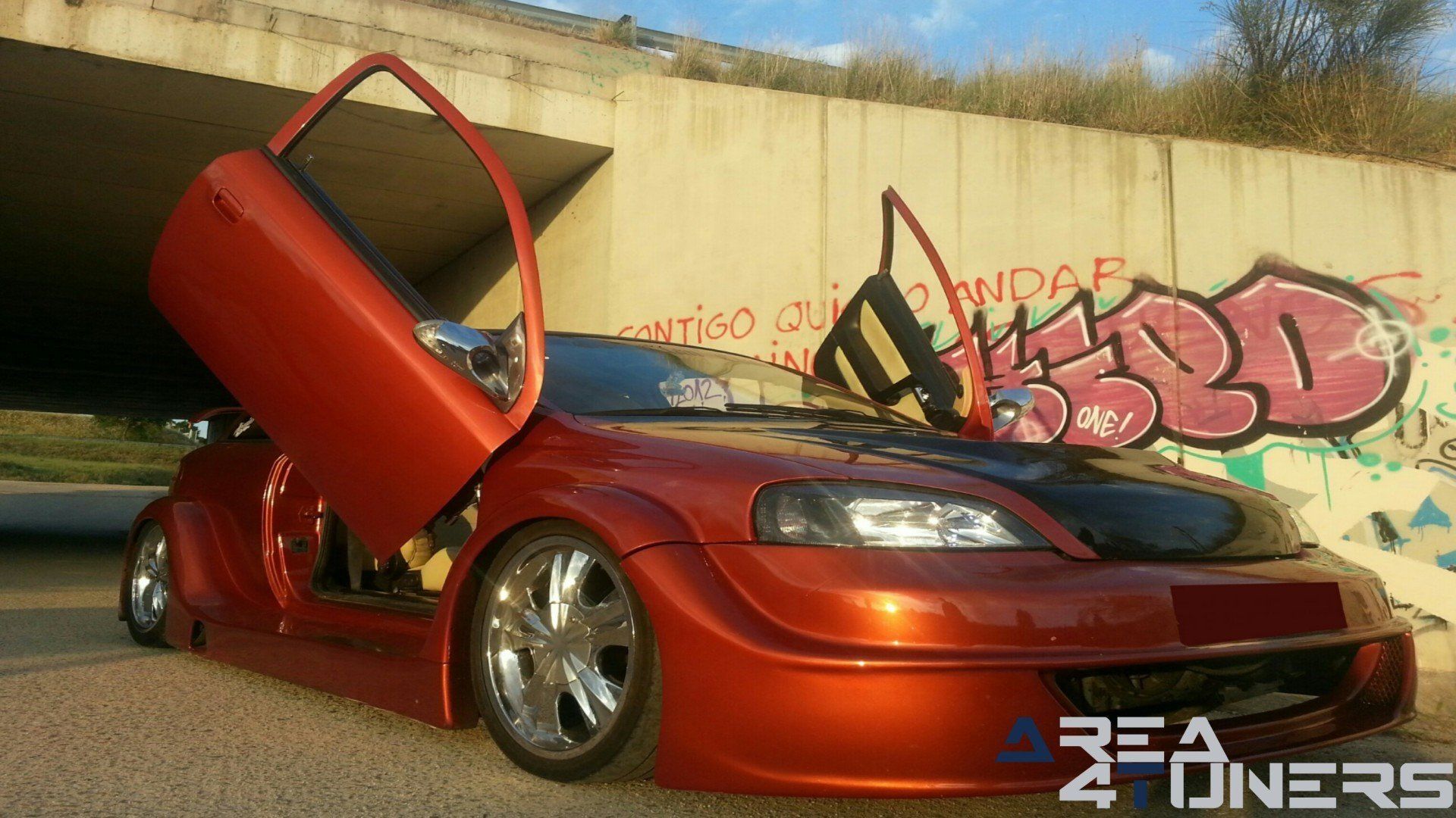 Imagen del reportaje sobre coche Tuning, en la revista líder Area4tuners.es sobre un Opel Astra
