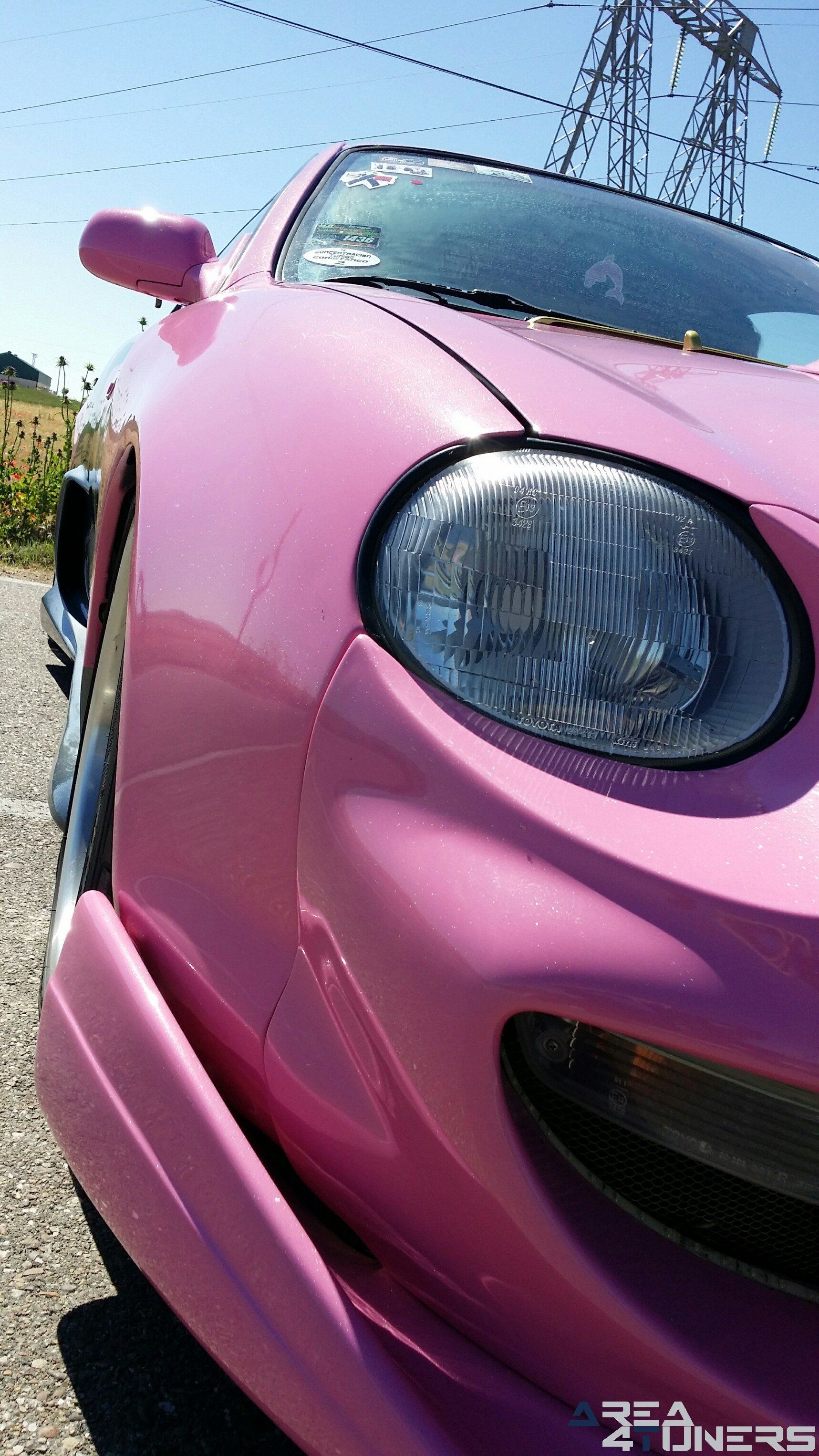 Imagen reportaje coche Tuning Toyota Celica Playboy Imagen perteneciente al reportaje de coche Tuning, de la revista Area4tuners.es sobre un Toyota Celica