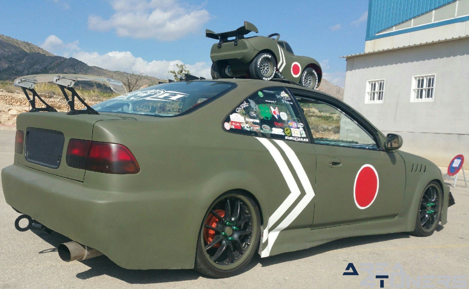 Imagen reportaje coche Tuning Honda Civic Coupé Kamikaze Imagen perteneciente al reportaje de coche Tuning, de la revista Area4tuners.es sobre un Honda Civic