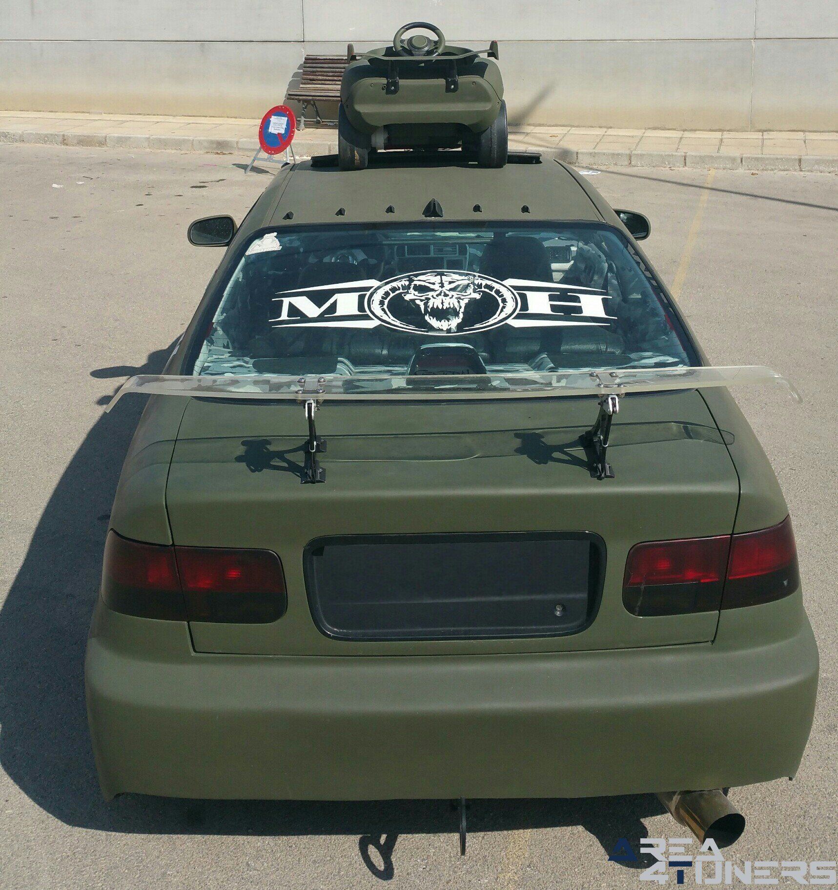 Imagen reportaje coche Tuning Honda Civic Coupé Kamikaze Imagen perteneciente al reportaje de coche Tuning, de la revista Area4tuners.es sobre un Honda Civic