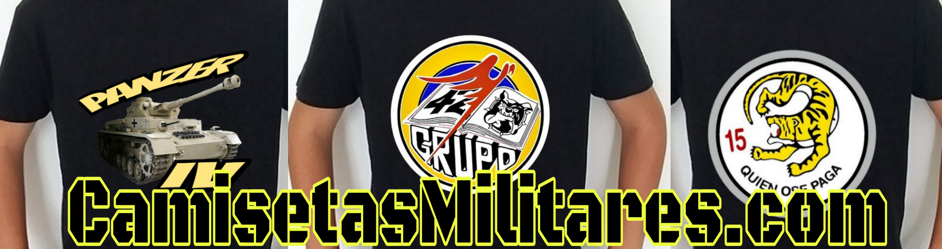 Camisetas militares con los emblemas de los ejércitos de Tierra, Aire, Armada, Ume, Guardia Real y Fuerzas Armadas de España. Camisetas premium de alto gramaje e impresión DTG