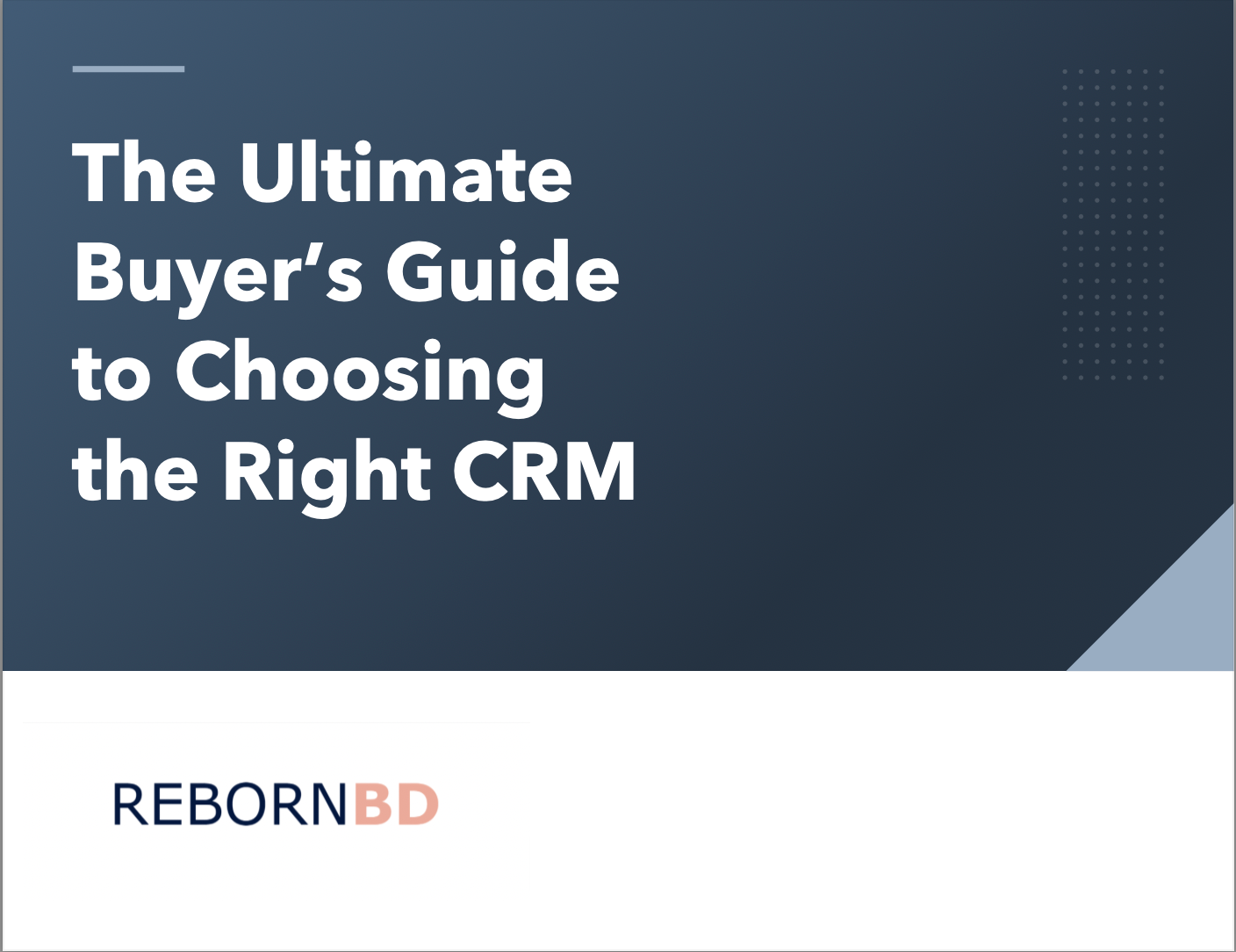Reborn BD CRM Buyers Guide