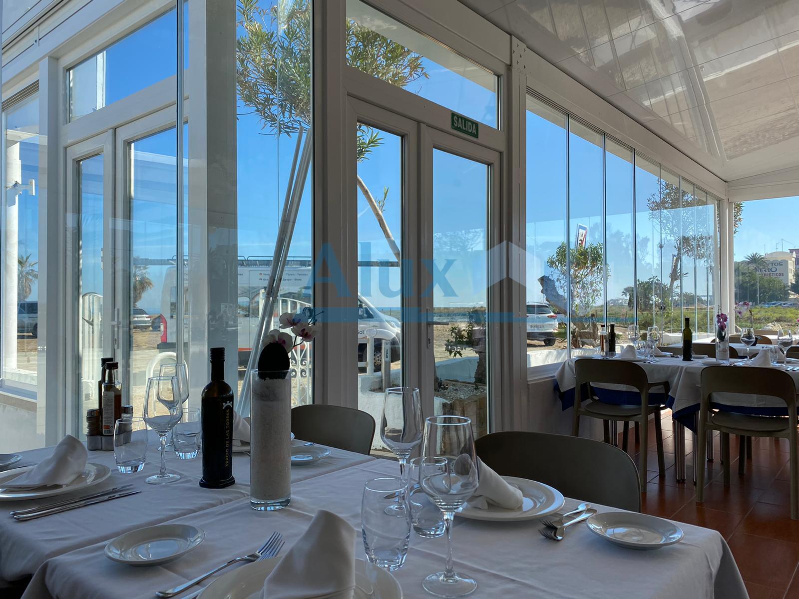 Acristalamiento de restaurante en Denia, Alicante