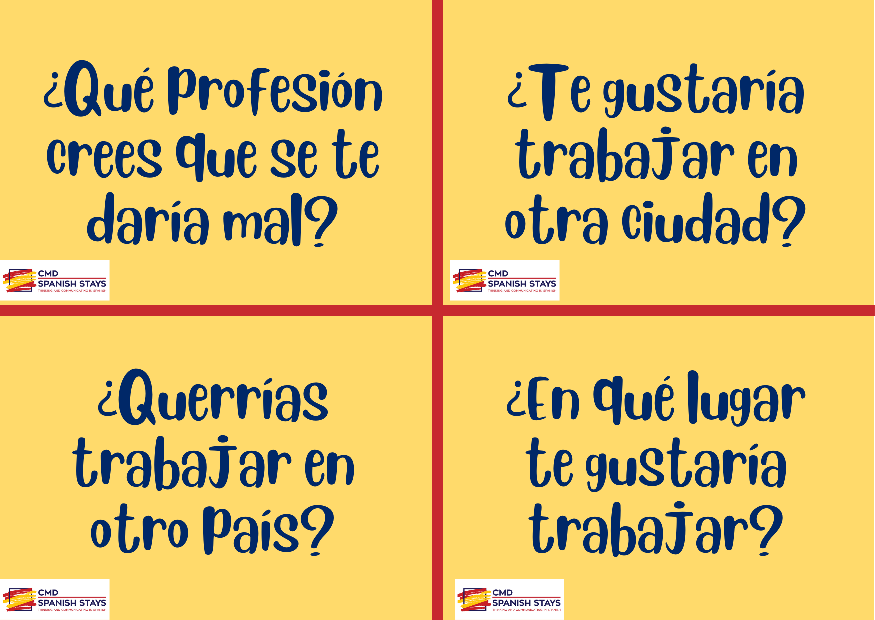 Download free Spanish conversation cards