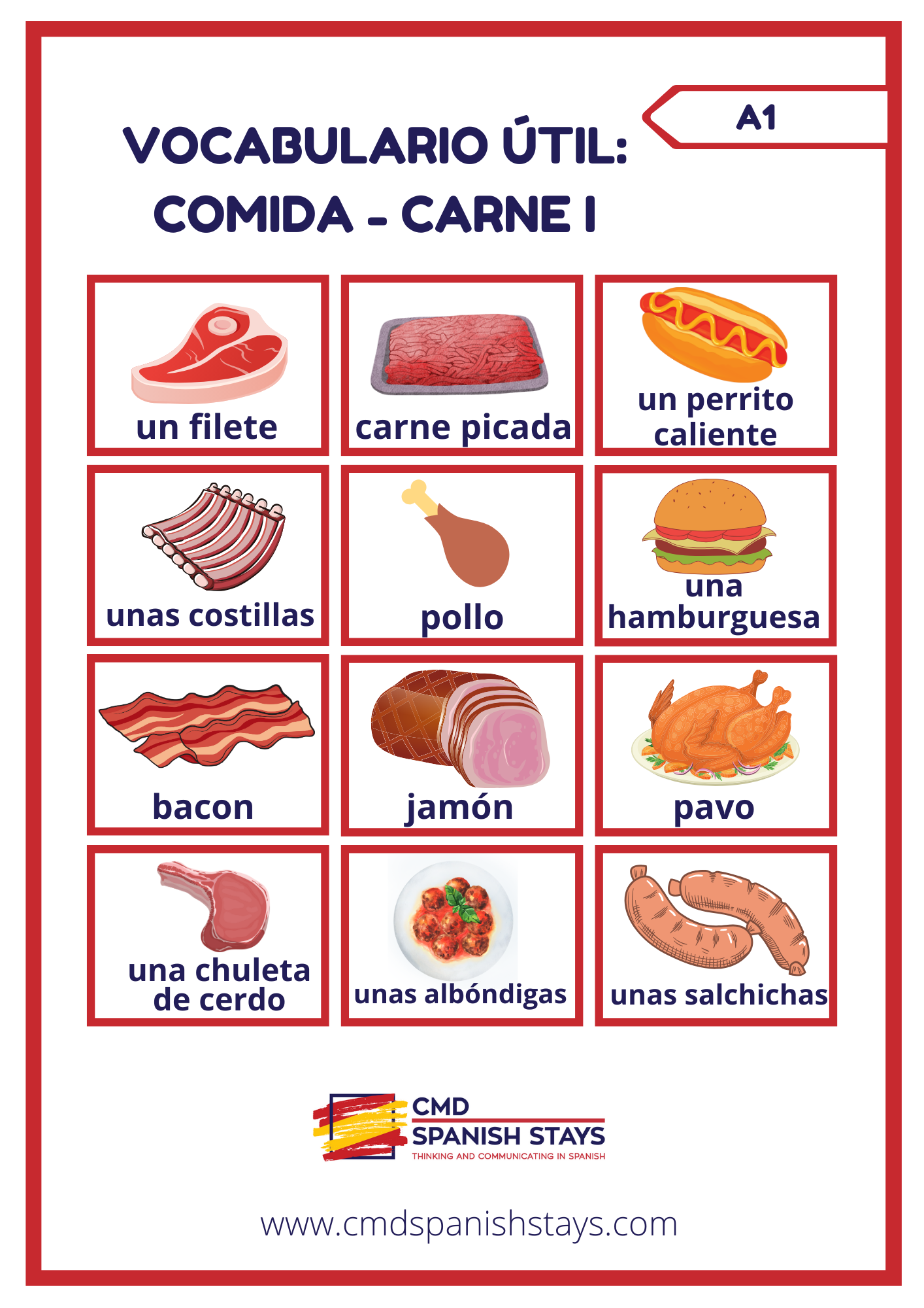 Download free Spanish picture dictionary