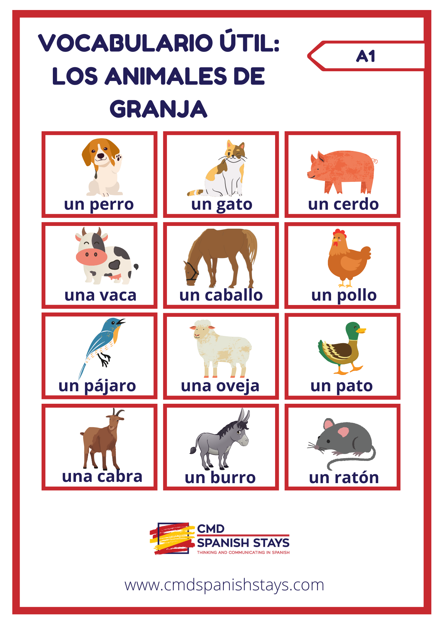 Download free Spanish picture dictionary